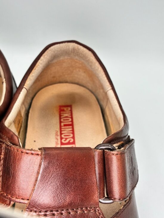 Pikolinos Men\'s Tarifa 46 (US 13) Brown Leather Fisherman Sandals main image 7